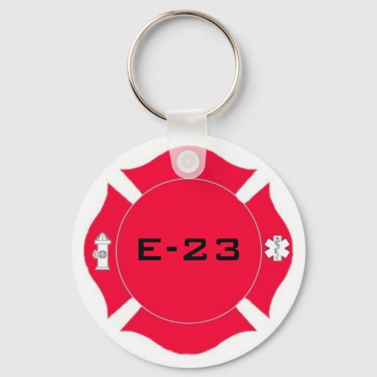 Porte-clés Porte - clé pompier (Recto)