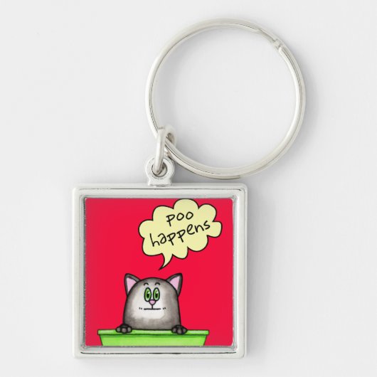 Porte-clés Porte - clé Poo Happens (Devant)