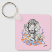 Porte-clés Porte - clé : Poodle Love (Recto)