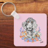 Porte-clés Porte - clé : Poodle Love (Recto)