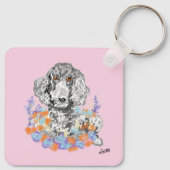 Porte-clés Porte - clé : Poodle Love (Dos)