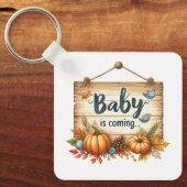 Porte-clés Porte - clé-Porte - clé Baby shower d'automne (Recto)