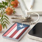 Porte-clés Porte - clé portoricain de drapeau (Devant droit)