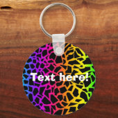 Porte-clés Porte - clé poster de animal Rainbow (Recto)