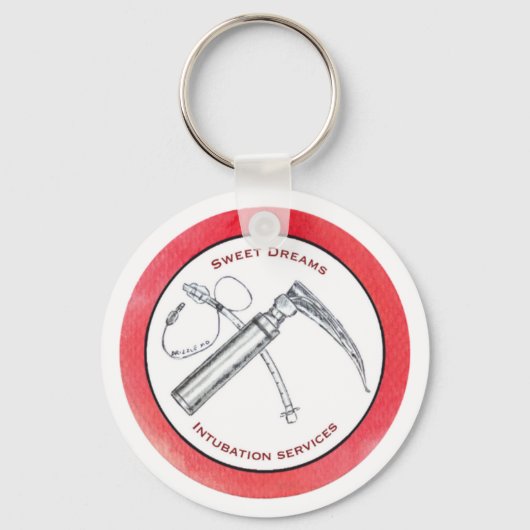 Porte-clés porte - clé pour anesthésiste médecin (Recto)