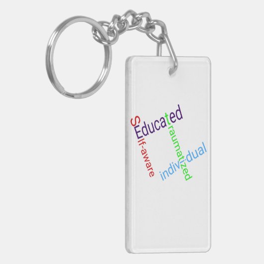 Porte-clés Porte - clé pour la sensibilisation (Devant gauche)