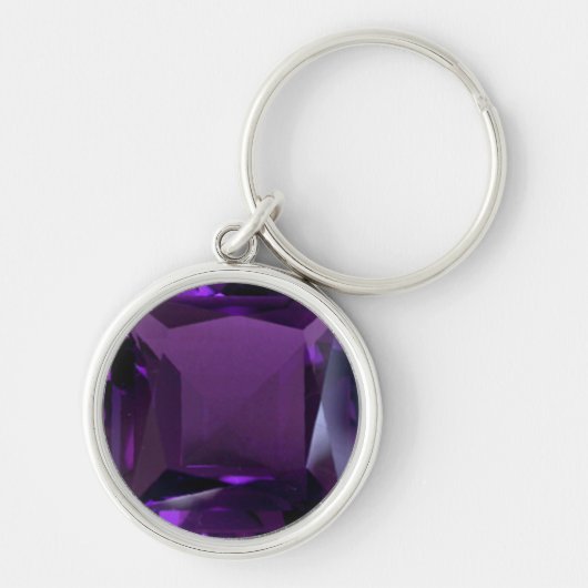 Porte-clés Porte - clé pourpre Amethyst Gemstone (Devant)