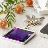 Porte-clés Porte - clé pourpre Amethyst Gemstone (Côté)