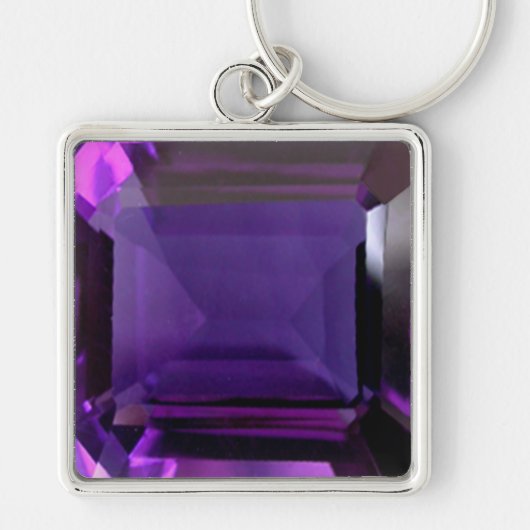Porte-clés Porte - clé pourpre Amethyst Gemstone (Devant)