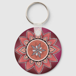 Porte-clés Porte - clé pourpre de mandala