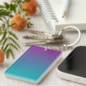 Porte-clés Porte - clé : POURPRE ET TEAL OMBRE (Devant droit)