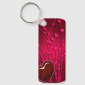 Porte-clés Porte - clé Premium Coeurs & Fleurs (Recto)