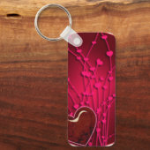 Porte-clés Porte - clé Premium Coeurs & Fleurs (Recto)