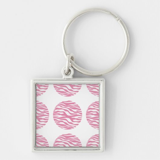 Porte-clés Porte - clé Premium Pois d'impression Zebra (Devant)