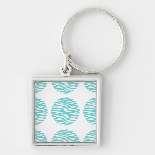 Porte-clés Porte - clé Premium Pois d'impression Zebra (Devant)