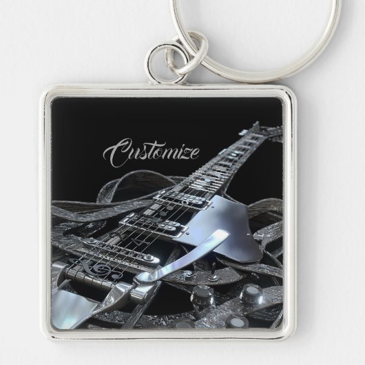 Porte-clés Porte - clé Premium Silver Grey Electric (Devant)