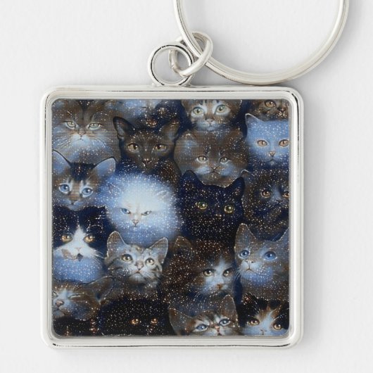 Porte-clés Porte - clé Premium Sparkle Cats (Devant)