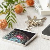 Porte-clés porte - clé Premium 'Wonder Wheel at Night' (Côté)