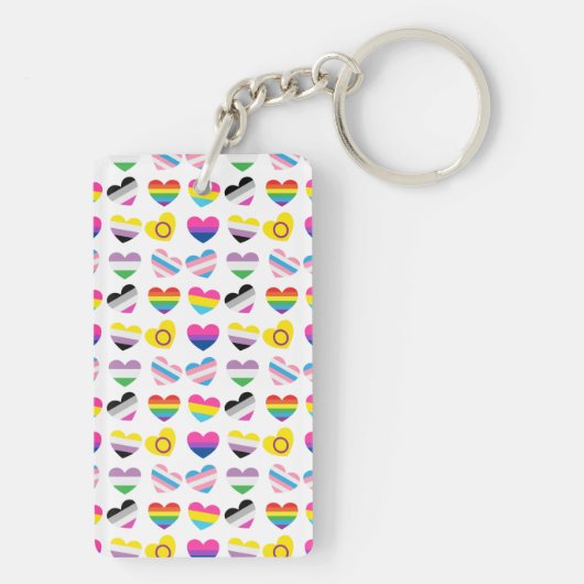 Porte-clés Porte - clé Pride Hearts (Dos)