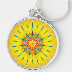 Porte-clés Porte - clé principal tribal de fractale de fleur