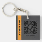 Porte-clés Porte - clé professionnel de code QR personnalisé (Devant)