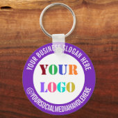 Porte-clés Porte - clé promotionnel Votre logo Texte Médias s (Recto)
