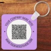 Porte-clés Porte - clé promotionnel Votre QR Code Nom Site We (Verso)