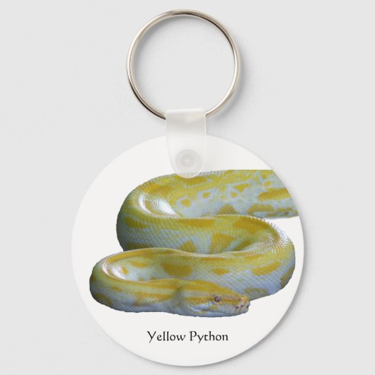 Porte-clés Porte - clé Python jaune (Recto)