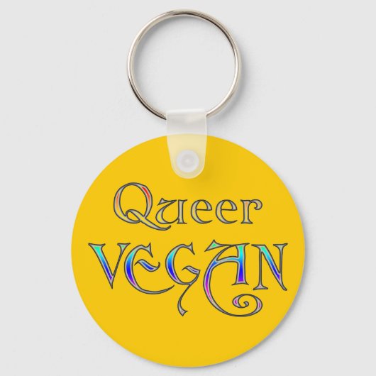 Porte-clés Porte - clé Queer Vegan (Recto)