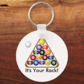 Porte-clés porte - clé rack à 8 billes (Recto)