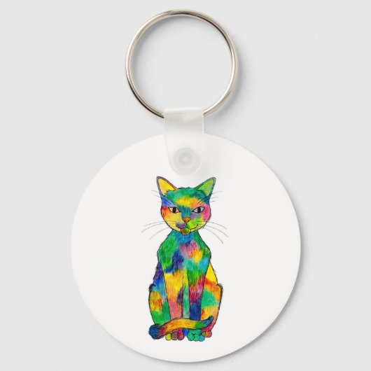 Porte-clés Porte - clé Rainbow Cat (Recto)