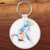 Porte-clés Porte - clé Rainbow Chien (Recto)
