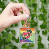 Porte-clés Porte - clé Rainbow Mom (main)