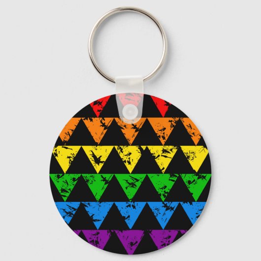 Porte-clés Porte - clé Rainbow Triangles (Recto)