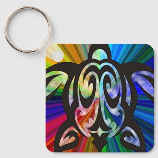 Porte-clés Porte - clé Rainbow Turtle (Recto)