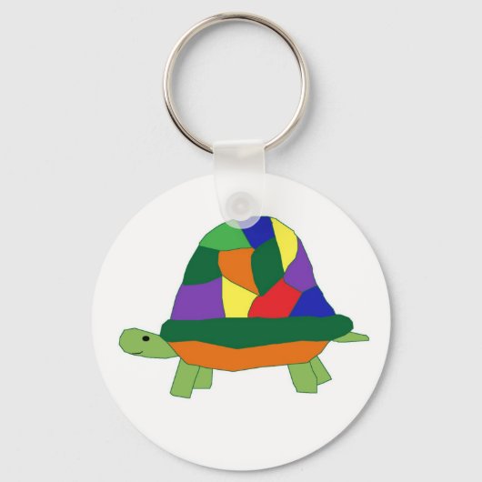 Porte-clés Porte - clé Rainbow Turtle (Recto)