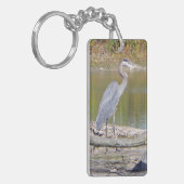 Porte-clés Porte - clé rectangle double face de Blue Heron (Devant gauche)