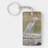 Porte-clés Porte - clé rectangle double face de Blue Heron (Devant)