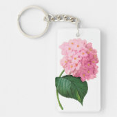 Porte-clés Porte - clé rectangle Redoute Rose Hydrangea (Devant)