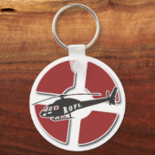 Porte-clés Porte - clé Red Copter (Recto)