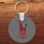 Porte-clés Porte - clé Red Giraffe (Recto)