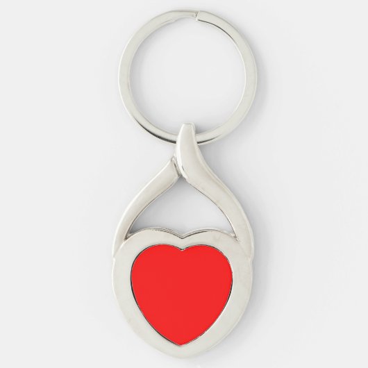 Porte-clés Porte - clé Red Heart personnalisable (Devant)
