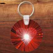 Porte-clés Porte - clé Red Heart rond (Recto)