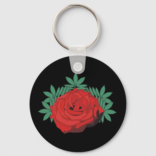 Porte-clés Porte - clé Red Rose (Recto)