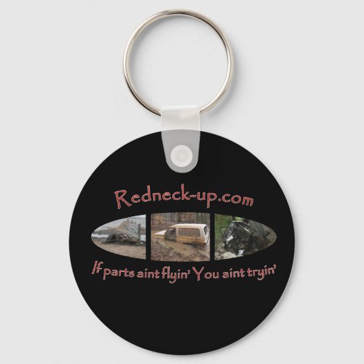 Porte-clés porte - clé Redneck-up.com (Recto)