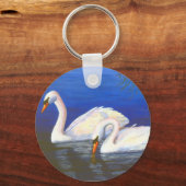Porte-clés Porte - clé Réflexions sur le cygne (Recto)
