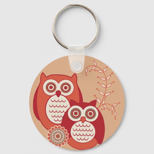 Porte-clés Porte - clé Rétro Owls (Recto)