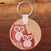 Porte-clés Porte - clé Rétro Owls (Recto)