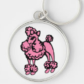 Porte-clés Porte - clé Retro Pink Poodle (Devant)