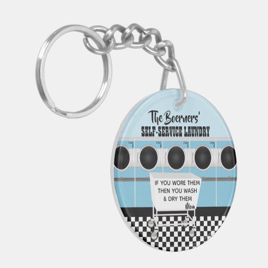 Porte-clés Porte - clé Retro Self-Service Launch Rules (Devant gauche)